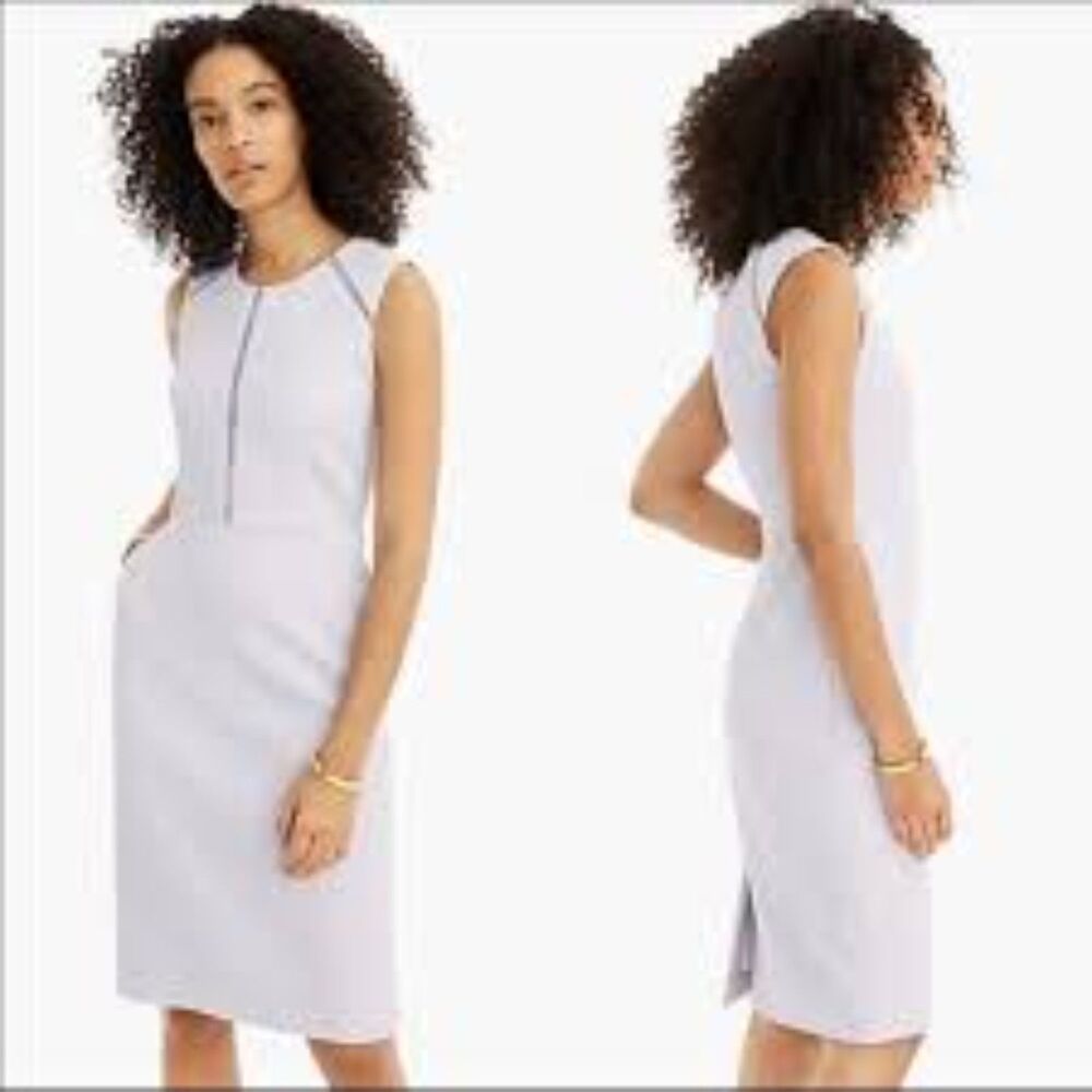 J. Crew Portfolio Sheath Career Wear Work Classy Minimalist Preppy Dress Size 16